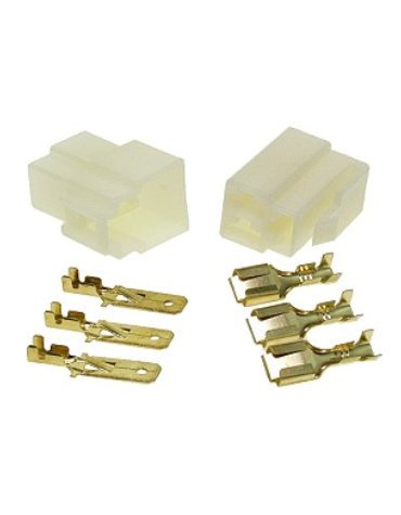 3 Pin 6.3Mm Automotive Connector Set With Pin