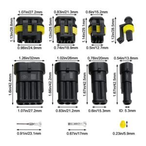 1-6 Pin 1.5Mm Series Amp Superseal Waterproof Automotive Connector