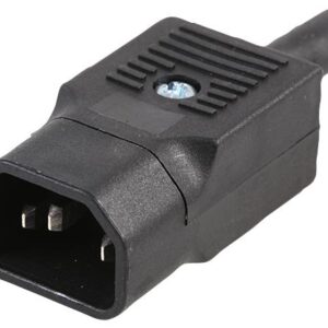 Iec Rewireable Charging Connector 3-Pin Socket For Cable Female