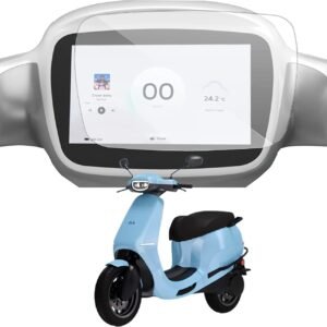 Company Fitted Full Screen Coverage Screen Guard For Touchscreen Display, Compatible for Ola S1 Pro EV Scooter (Transparent)