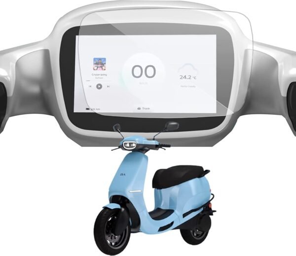 Company Fitted Full Screen Coverage Screen Guard For Touchscreen Display, Compatible for Ola S1 Pro EV Scooter (Transparent)