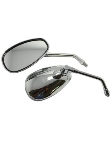 Oval Mirror For Scooter Ola Electric S1 Pro with Chrome Plating Set of 2