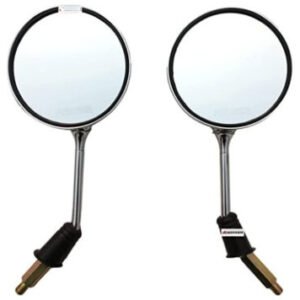 Round Mirror For Scooter Ola Electric S1 Pro with Chrome Plating Set of 2