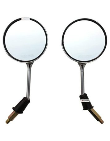 Round Mirror For Scooter Ola Electric S1 Pro with Chrome Plating Set of 2