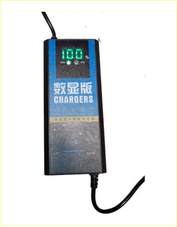 Electric Scooter Charger 3 Amp 60V Digital Display Lead Battery