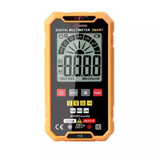 HTC 4000 Count 3.5 Digit True RMS Smart Digital Multimeter HTC A19 5