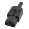 IEC Rewireable Charging Connector 3-pin Socket for Cable Male