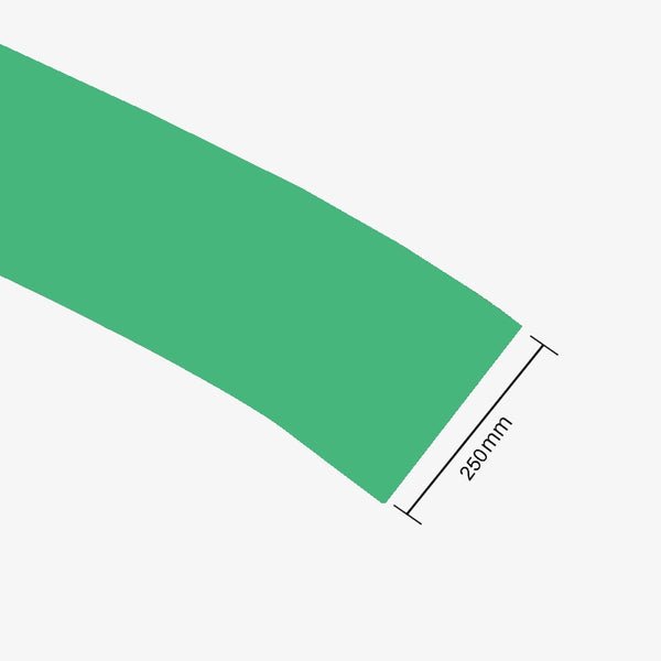 250Mm Pvc Heat Shrink Sleeve For Lithium Battery Pack - 1 Meter (Cool Green)