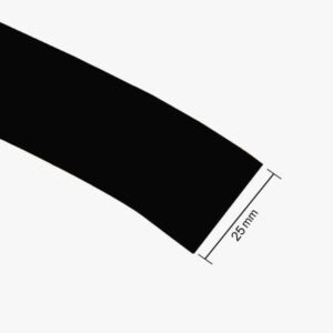 25Mm Pvc Heat Shrink Sleeve For Lithium Battery Pack - 1 Meter (Black)